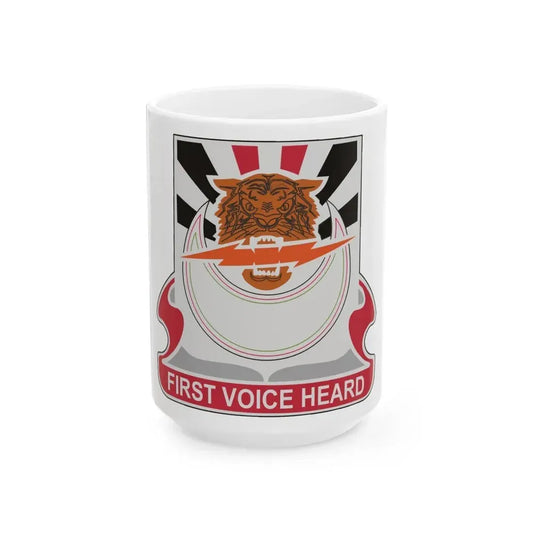 86 Signal Battalion (U.S. Army) White Coffee Mug 15oz - Go Mug Yourself