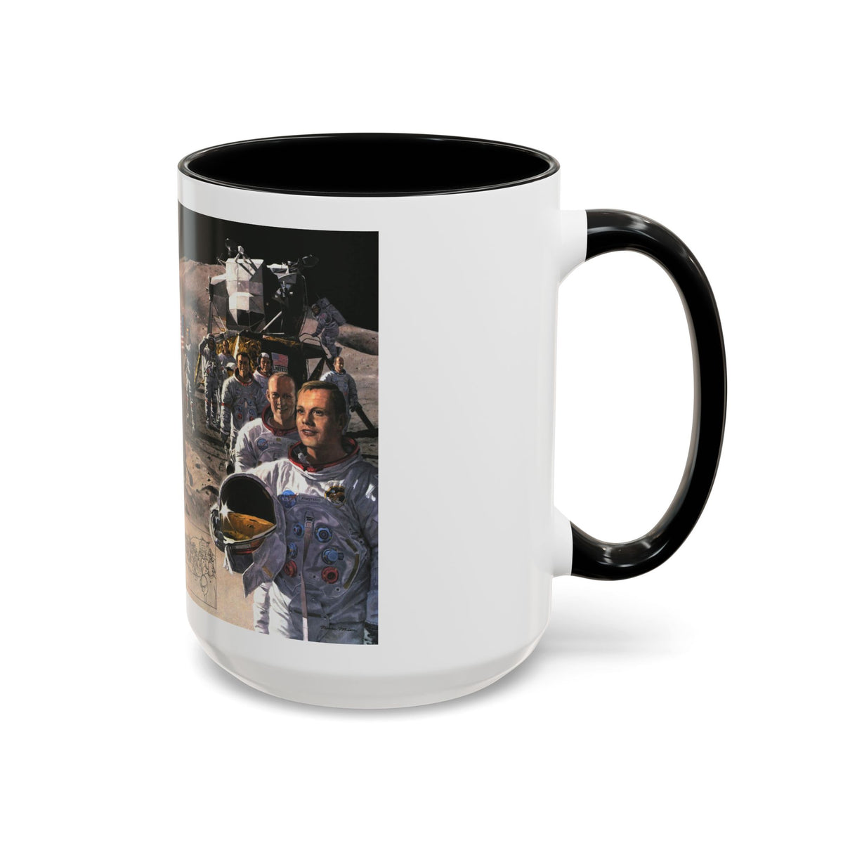 Space - Teammates in Mankind's Greatest Adventure (1973) (Map) Accent Coffee Mug