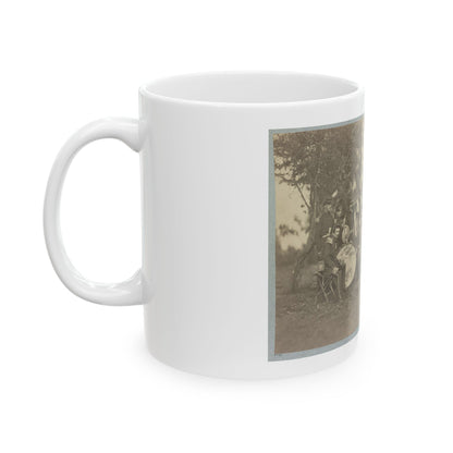 Elmira Cornet Band,  Thirty-Third Regiment, Of The New York State Volunteers, July 1861 (U.S. Civil War) White Coffee Mug