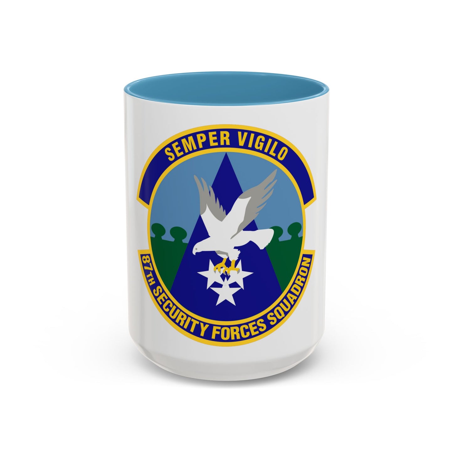 87 Security Forces Squadron AMC (U.S. Air Force) Accent Coffee Mug