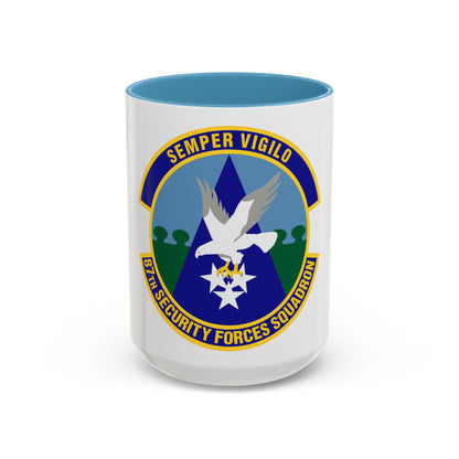 87 Security Forces Squadron AMC (U.S. Air Force) Accent Coffee Mug