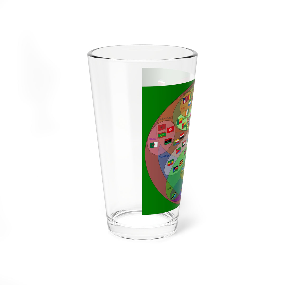 Supranational African Bodies-en (South Sudan) Pint Glass 16oz