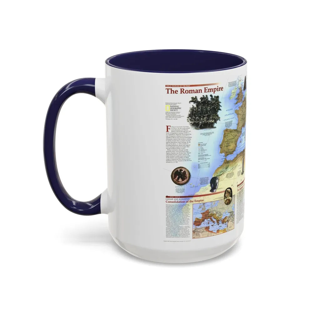 Roman Empire (1997) (Map) Accent Coffee Mug-Go Mug Yourself