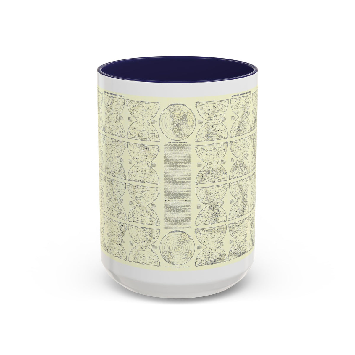 Heavens, The 2 (1957) (Map) Accent Coffee Mug