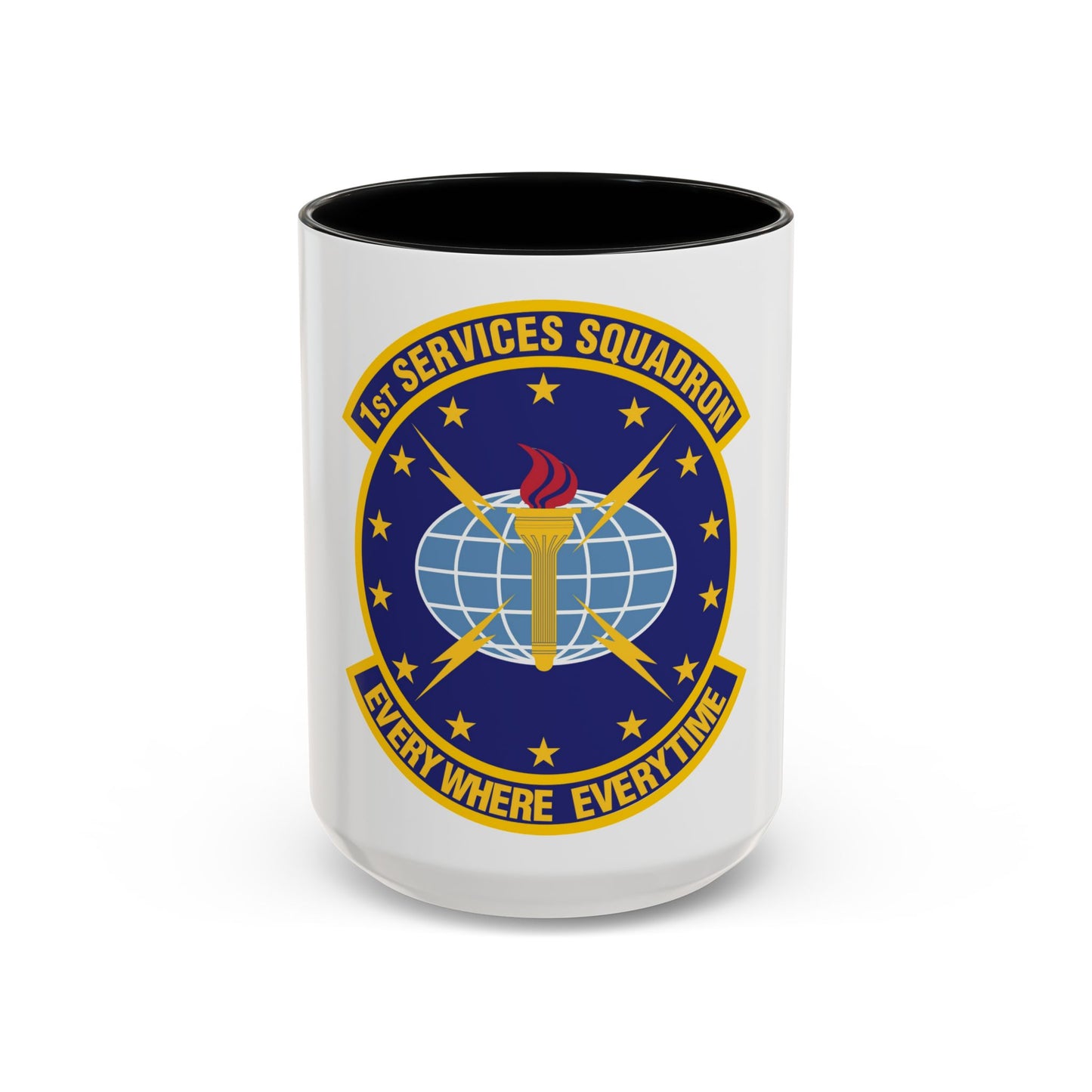 1st Services Squadron (U.S. Air Force) Accent Coffee Mug