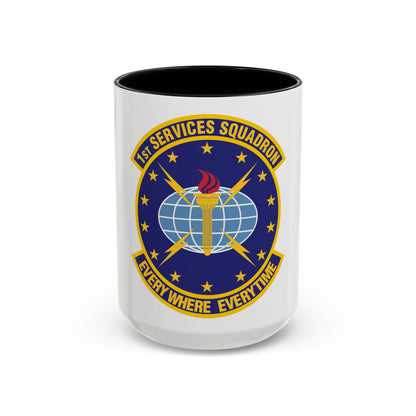 1st Services Squadron (U.S. Air Force) Accent Coffee Mug