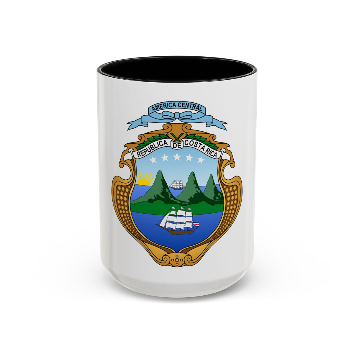 Coat of arms of Costa Rica (1906-1964) - Accent Coffee Mug