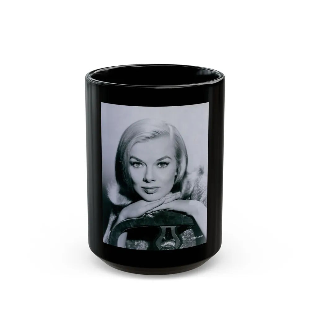 Leslie Parrish #270 (Vintage Female Icon) Black Coffee Mug-15oz-Go Mug Yourself