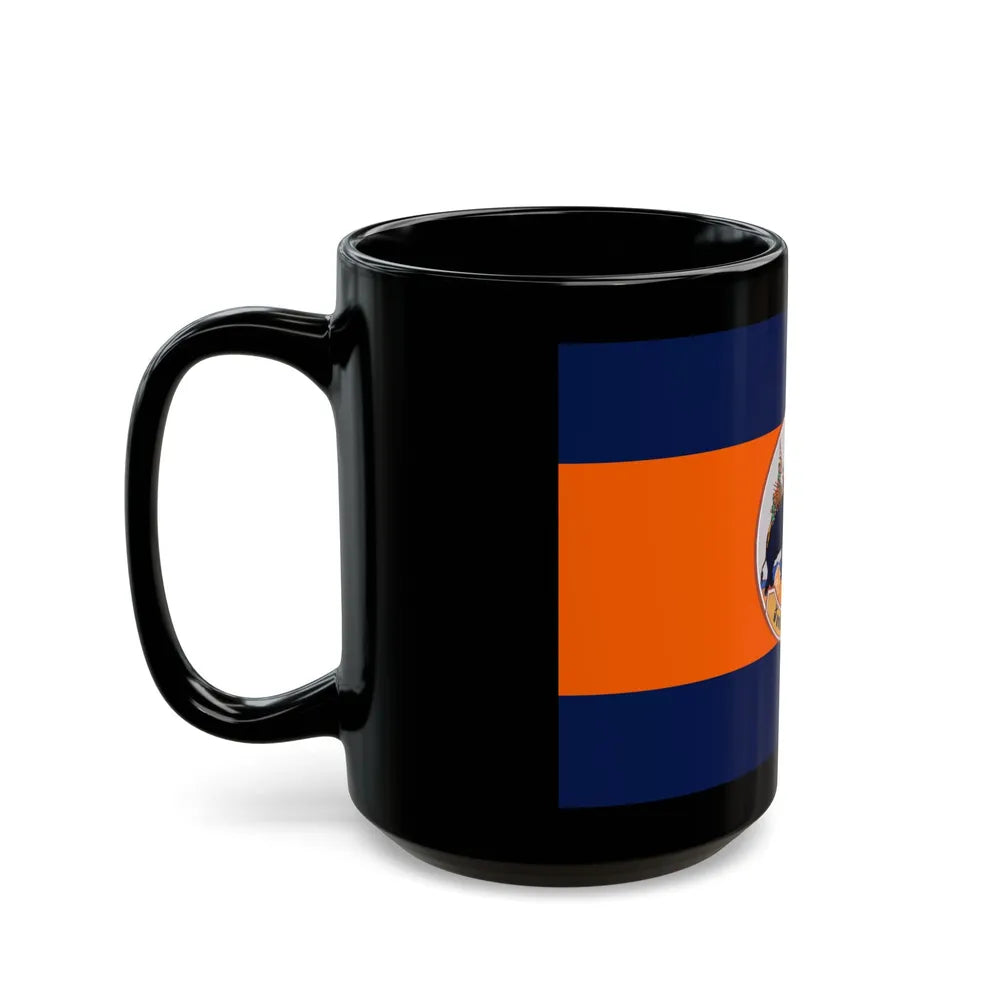 Flag of Suphan Buri Province Thailand - Black Coffee Mug-Go Mug Yourself