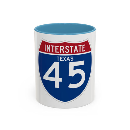 Interstate 45 (U.S. Highways) Accent Coffee Mug
