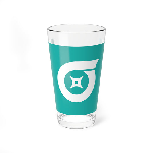 Flag of Shiroi Chiba (Japan) Pint Glass 16oz