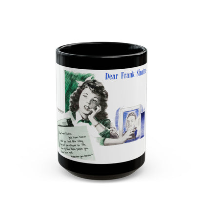 Dear Frank Sinatra (1), Life Story magazine, May 1944 - Black Coffee Mug-15oz-Go Mug Yourself