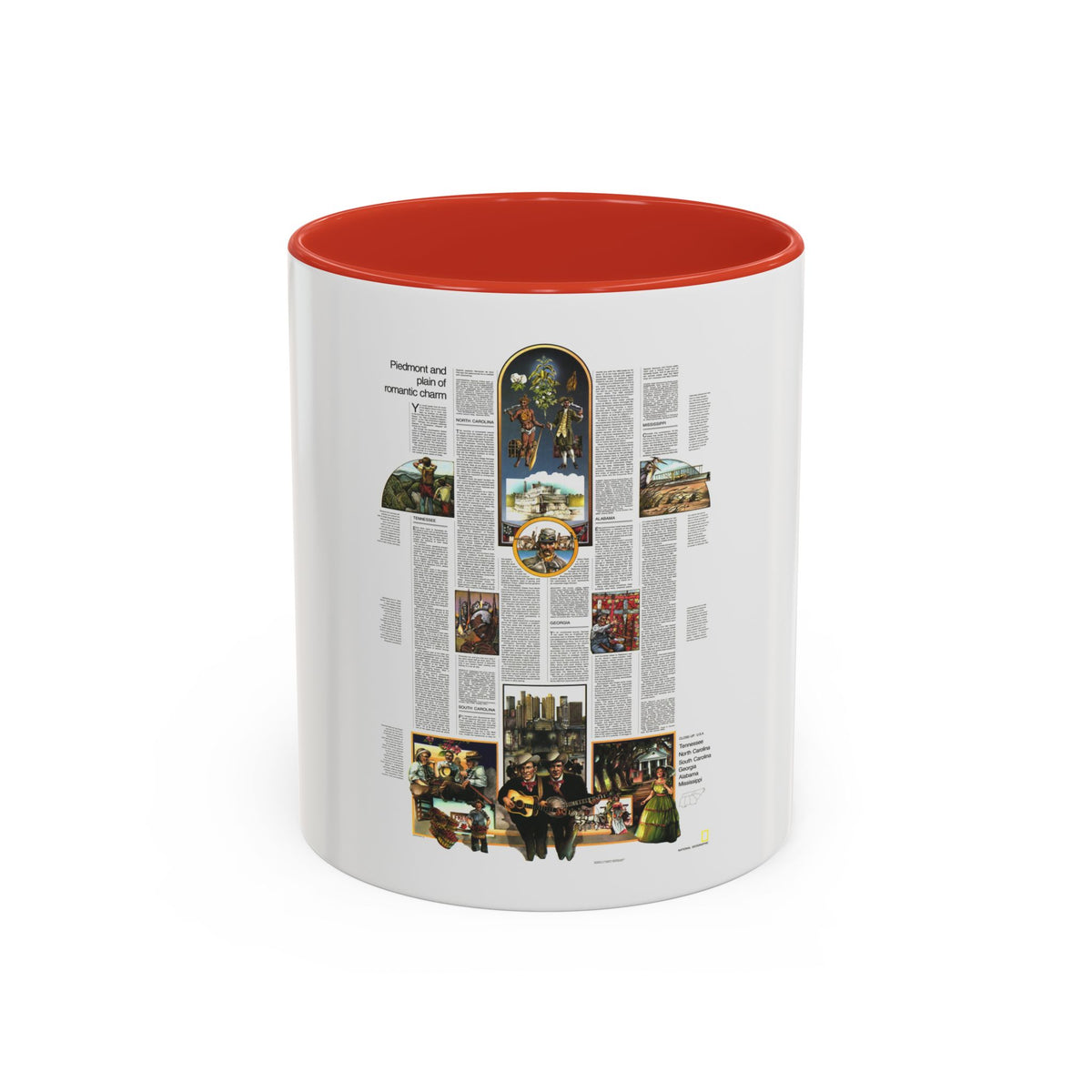 USA - Southeast 2 (1975) (Map) Accent Coffee Mug