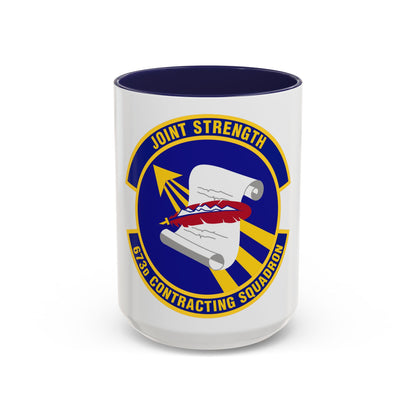 673d Contracting Squadron (U.S. Air Force) Accent Coffee Mug