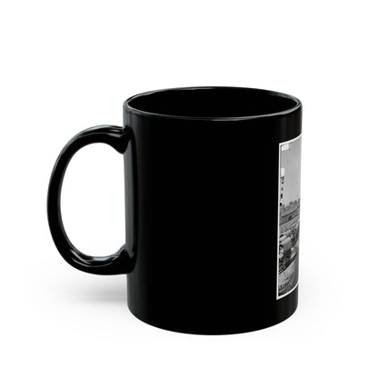 Atlanta, Georgia. Federal Army Wagons Railroad Depot (U.S. Civil War) Black Coffee Mug
