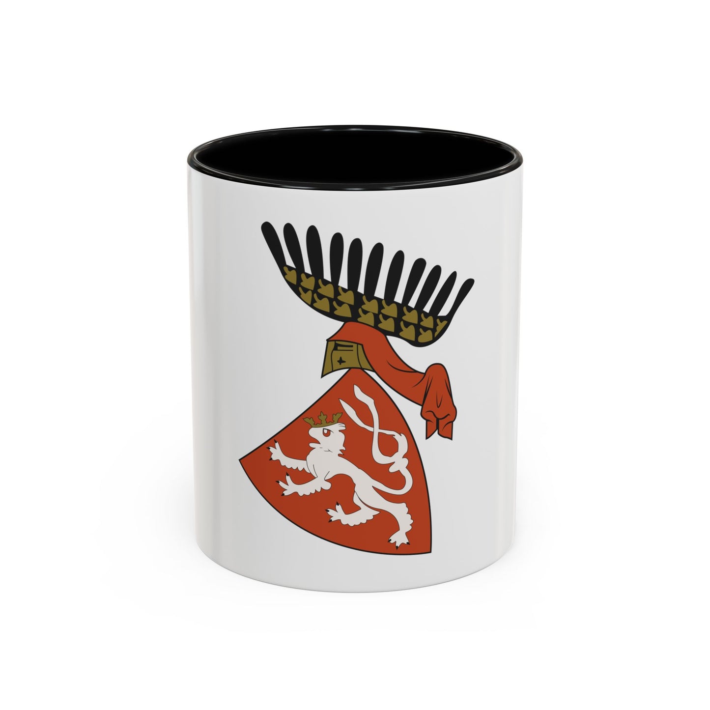 Coat of arms of the Kingdom of Bohemia (Wenceslaus II of Bohemia) - Accent Coffee Mug