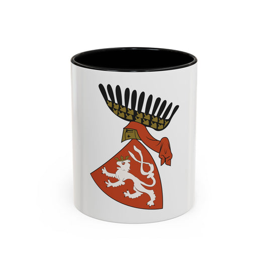 Coat of arms of the Kingdom of Bohemia (Wenceslaus II of Bohemia) - Accent Coffee Mug