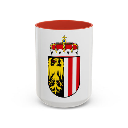 Coat of Arms of Oberoesterreich Austria - Accent Coffee Mug