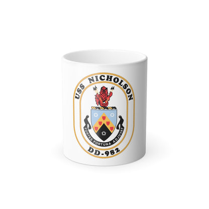 USS Nicholson DD 982 (U.S. Navy) Color Changing Mug 11oz