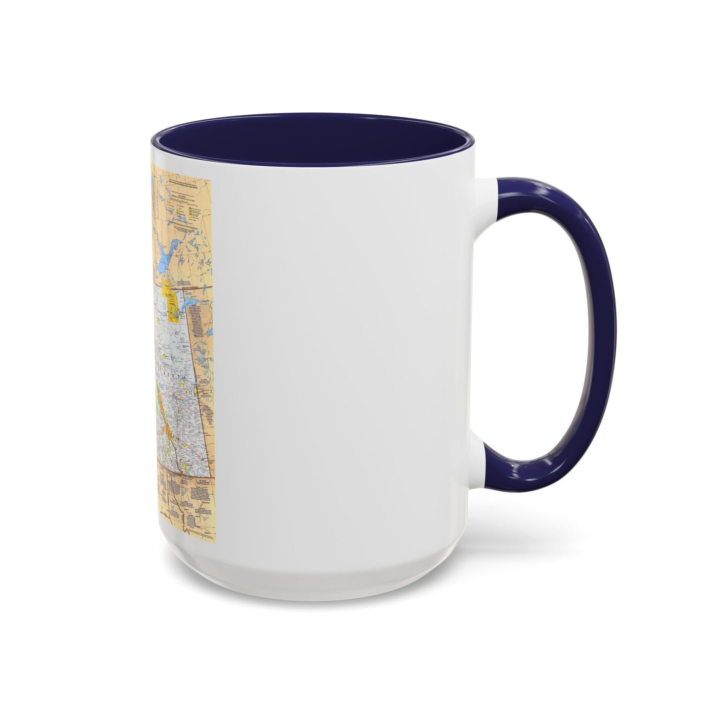 Canada - British Columbia, Alberta & Yukon (1978) (Map) Accent Coffee Mug