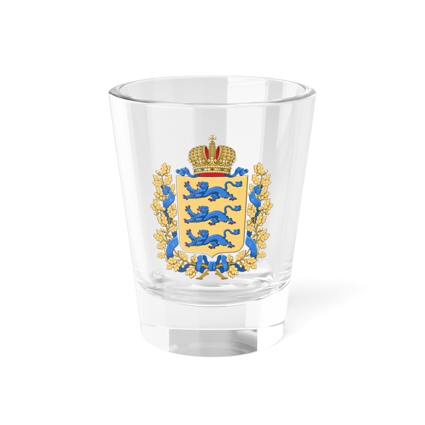Coat of arms of Governorate of Estonia (Russia) (Coat of Arms) Shot Glass 1.5oz