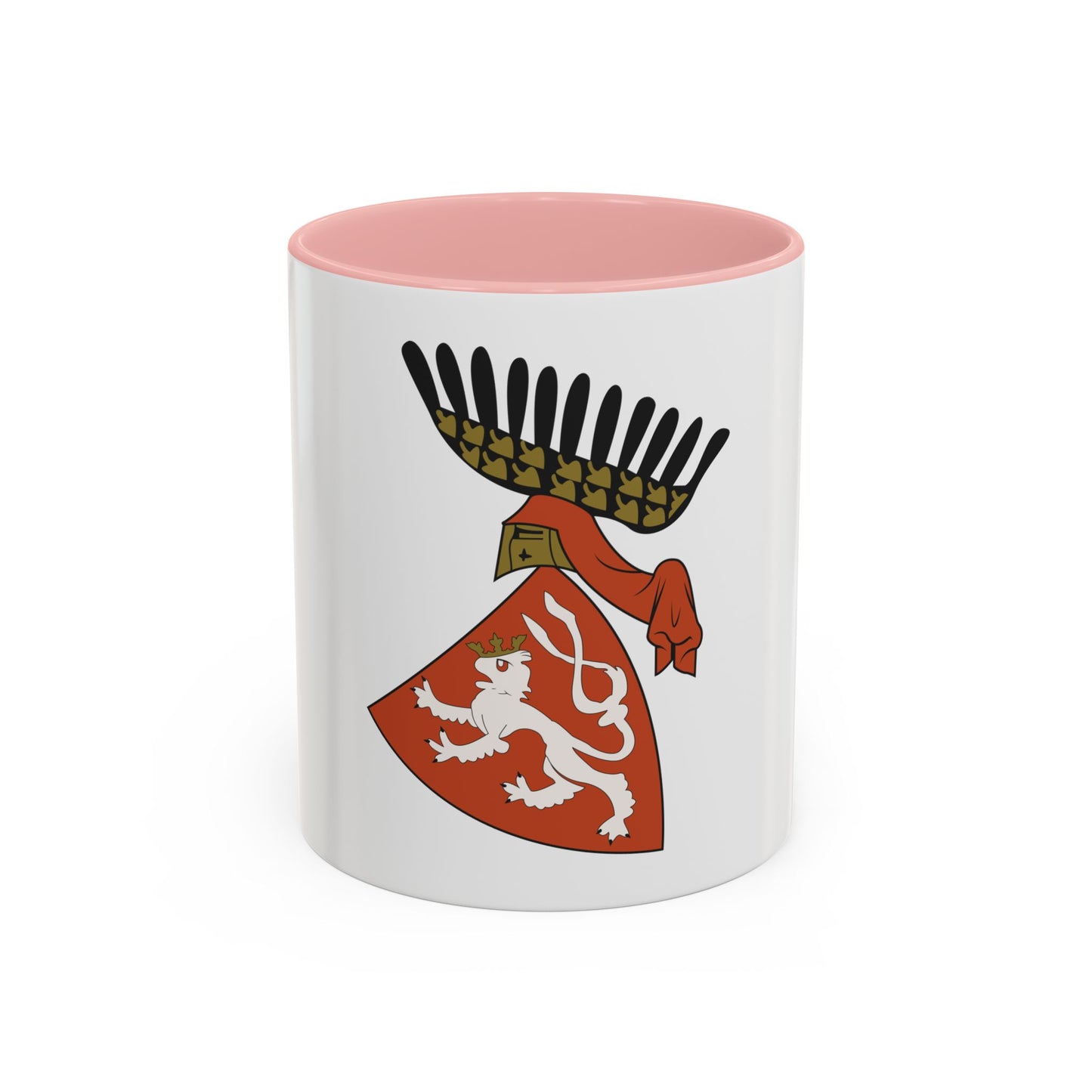 Coat of arms of the Kingdom of Bohemia (Wenceslaus II of Bohemia) - Accent Coffee Mug