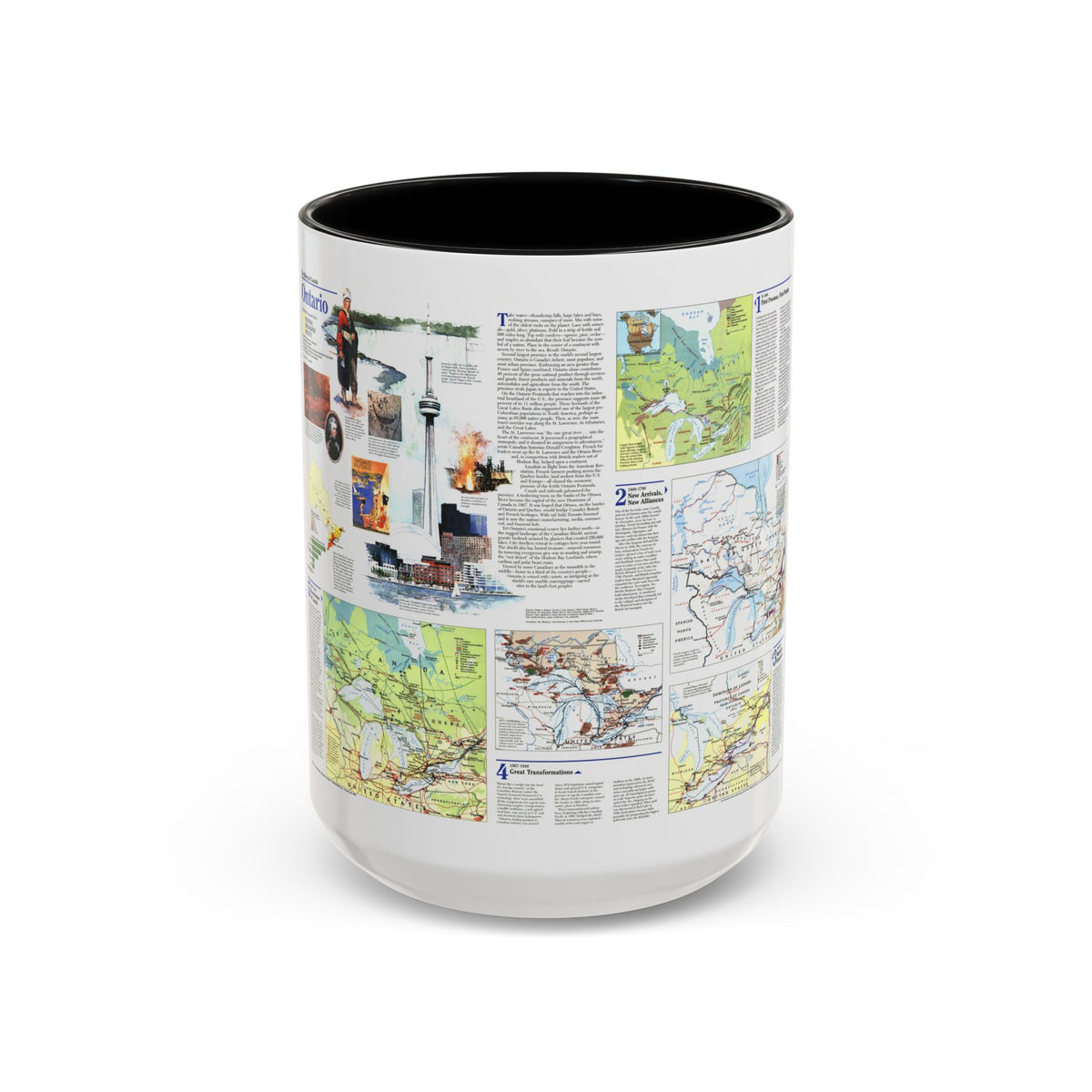 Canada - Ontario 2 (1996) (Map) Accent Coffee Mug