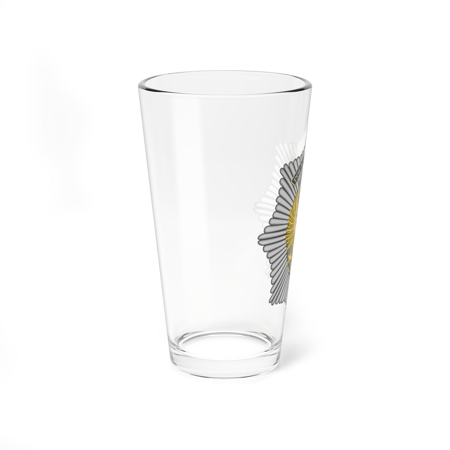 Emblem and Badge of the Spanish Army Military Police (Spain) (Coat of Arms) Pint Glass 16oz