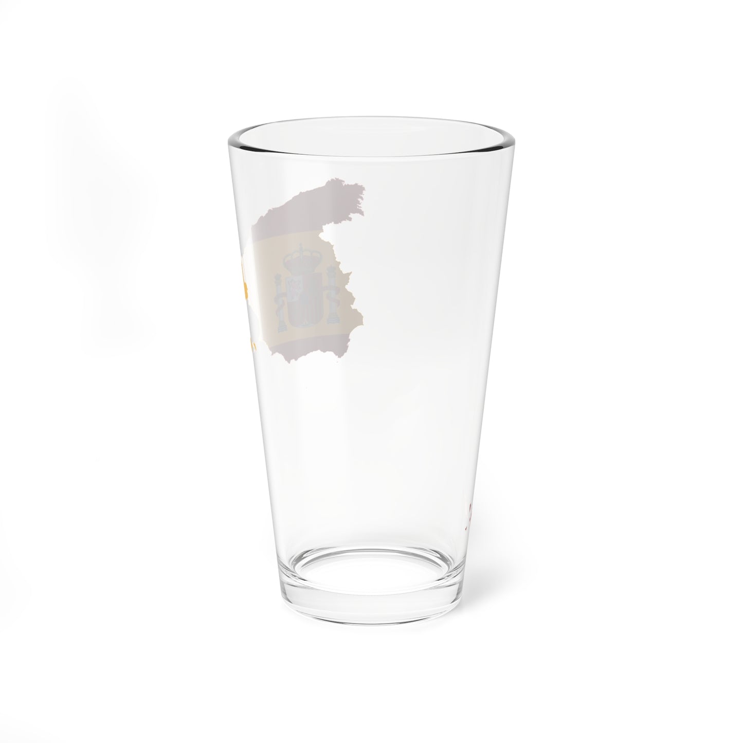 Flag Map Of Spain (Spain) Pint Glass 16oz