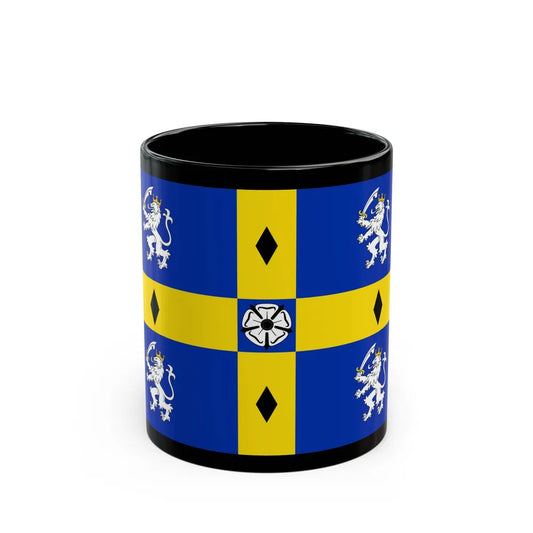 Flag of Durham County Council UK - Black Coffee Mug-11oz-Go Mug Yourself