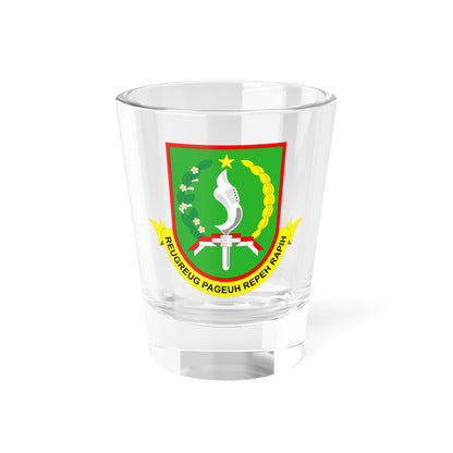 Lambang Kota Sukabumi Vektor (Indonesia) (Coat of Arms) Shot Glass 1.5oz