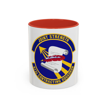 673d Contracting Squadron (U.S. Air Force) Accent Coffee Mug