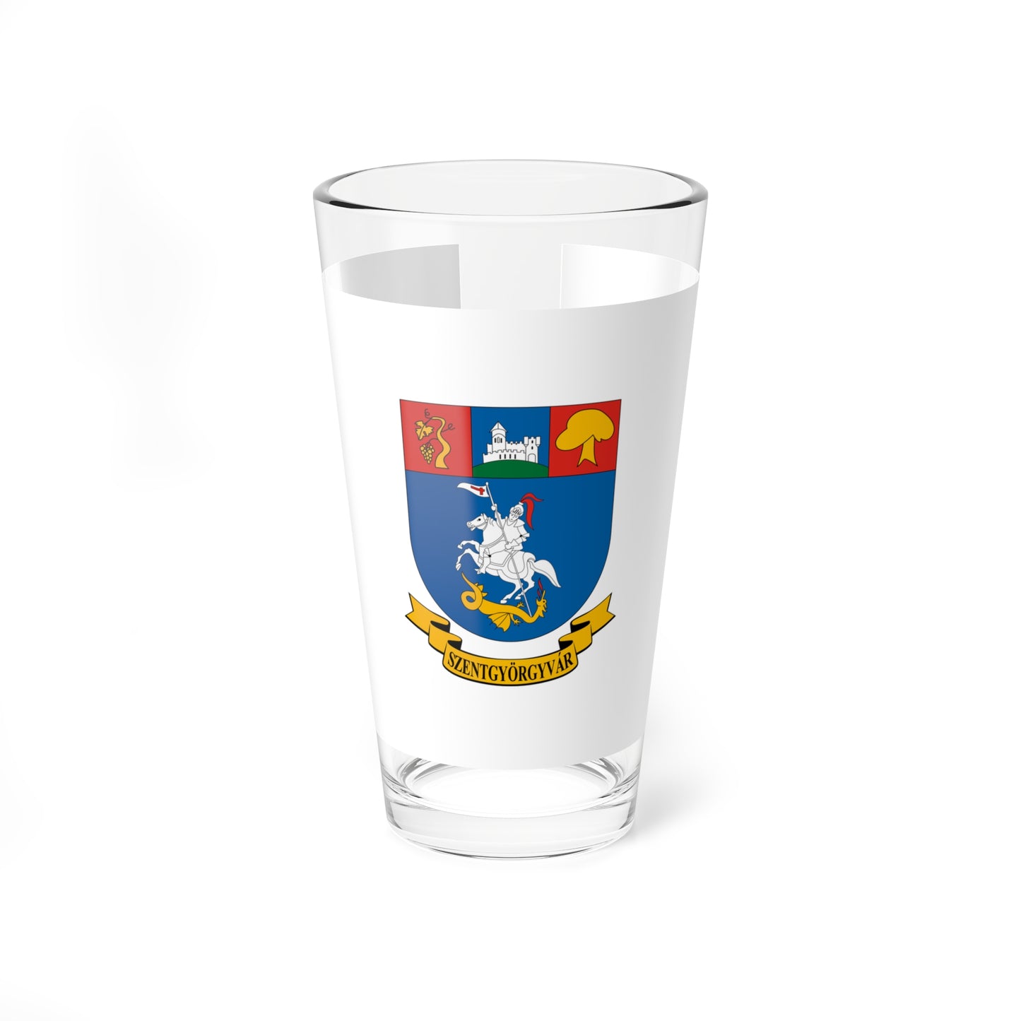 Flag of Szentgyorgyvar (Hungary) Pint Glass 16oz