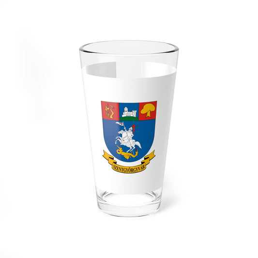 Flag of Szentgyorgyvar (Hungary) Pint Glass 16oz