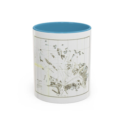 Alaska - Muir Glacier (1890) (Map) Accent Coffee Mug