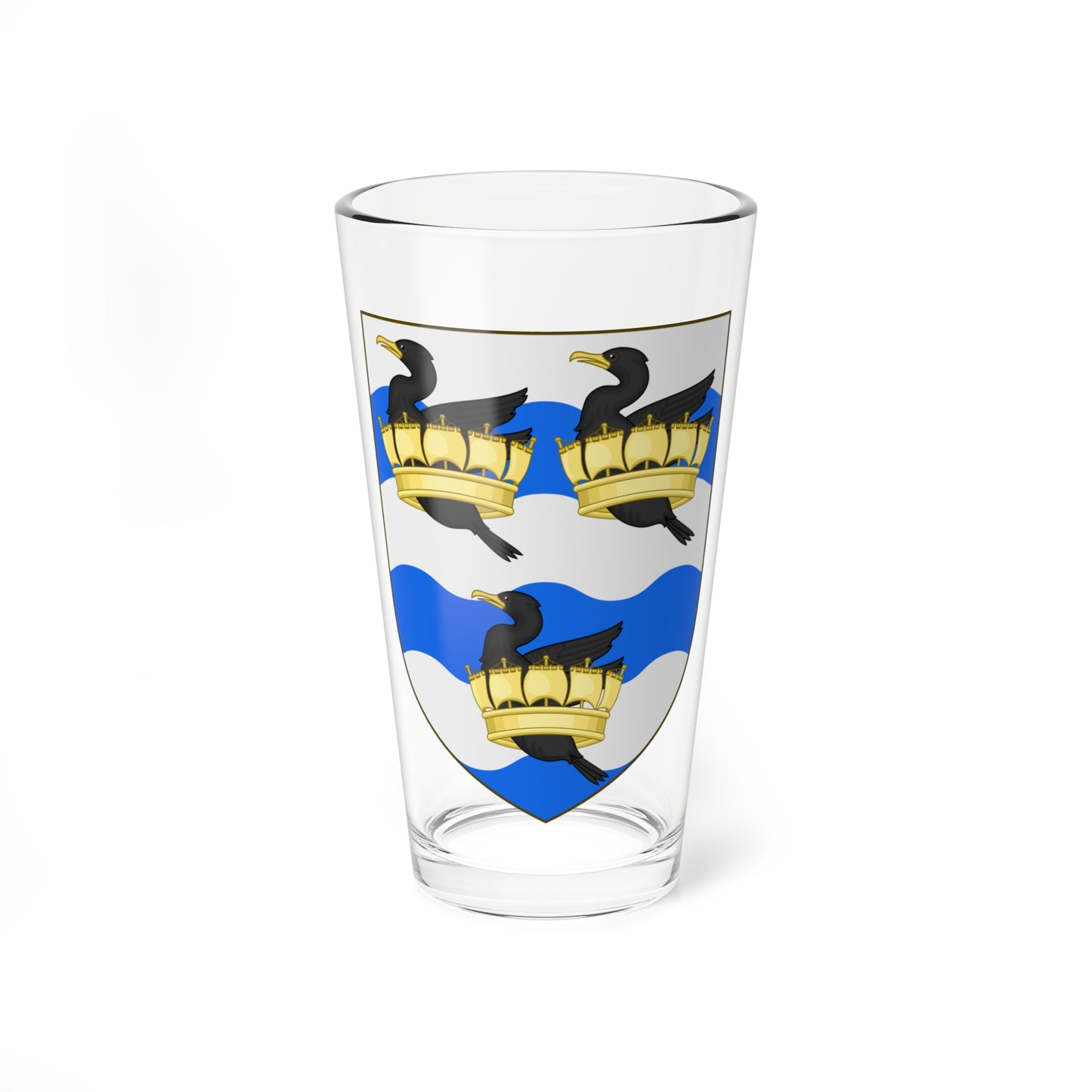 Shield of Liverpool John Moores University (United Kingdom) (Coat of Arms) Pint Glass 16oz