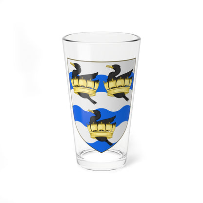 Shield of Liverpool John Moores University (United Kingdom) (Coat of Arms) Pint Glass 16oz