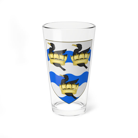 Shield of Liverpool John Moores University (United Kingdom) (Coat of Arms) Pint Glass 16oz