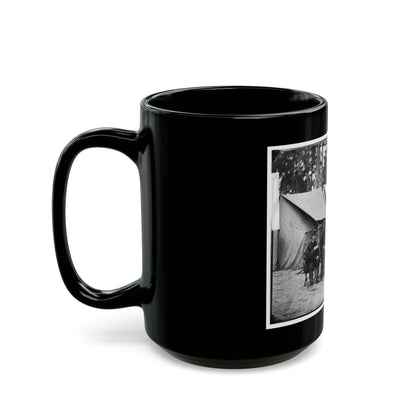 Petersburg, Va. Hospital Stewards Of 2d Division, 9th Corps, In Front Of Tents (U.S. Civil War) Black Coffee Mug