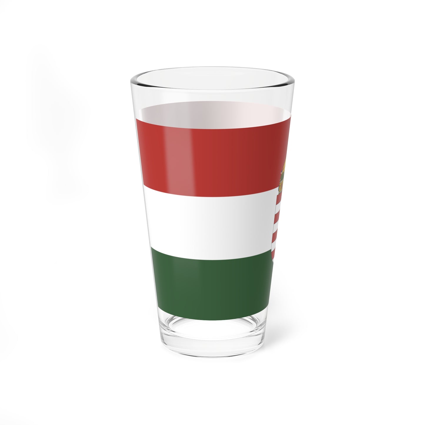 State Flag of Hungary 1995 proposal 1-2 aspect ratio (Hungary) Pint Glass 16oz
