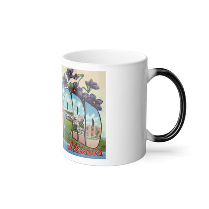 Greetings from Rockford Illinois (Greeting Postcards) Color Changing Mug 11oz