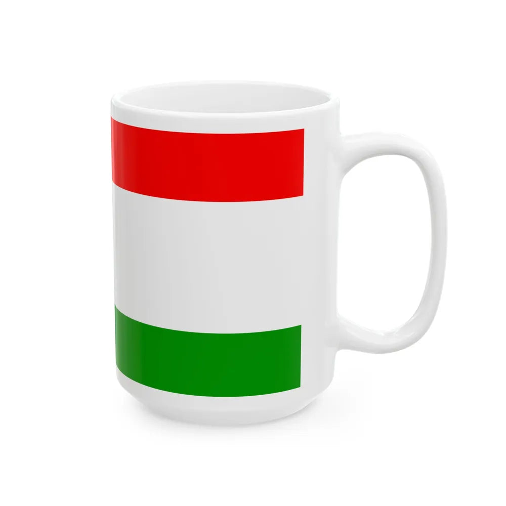 Flag of Central Bosnia Canton Bosnia and Herzegovina - White Coffee Mug-Go Mug Yourself