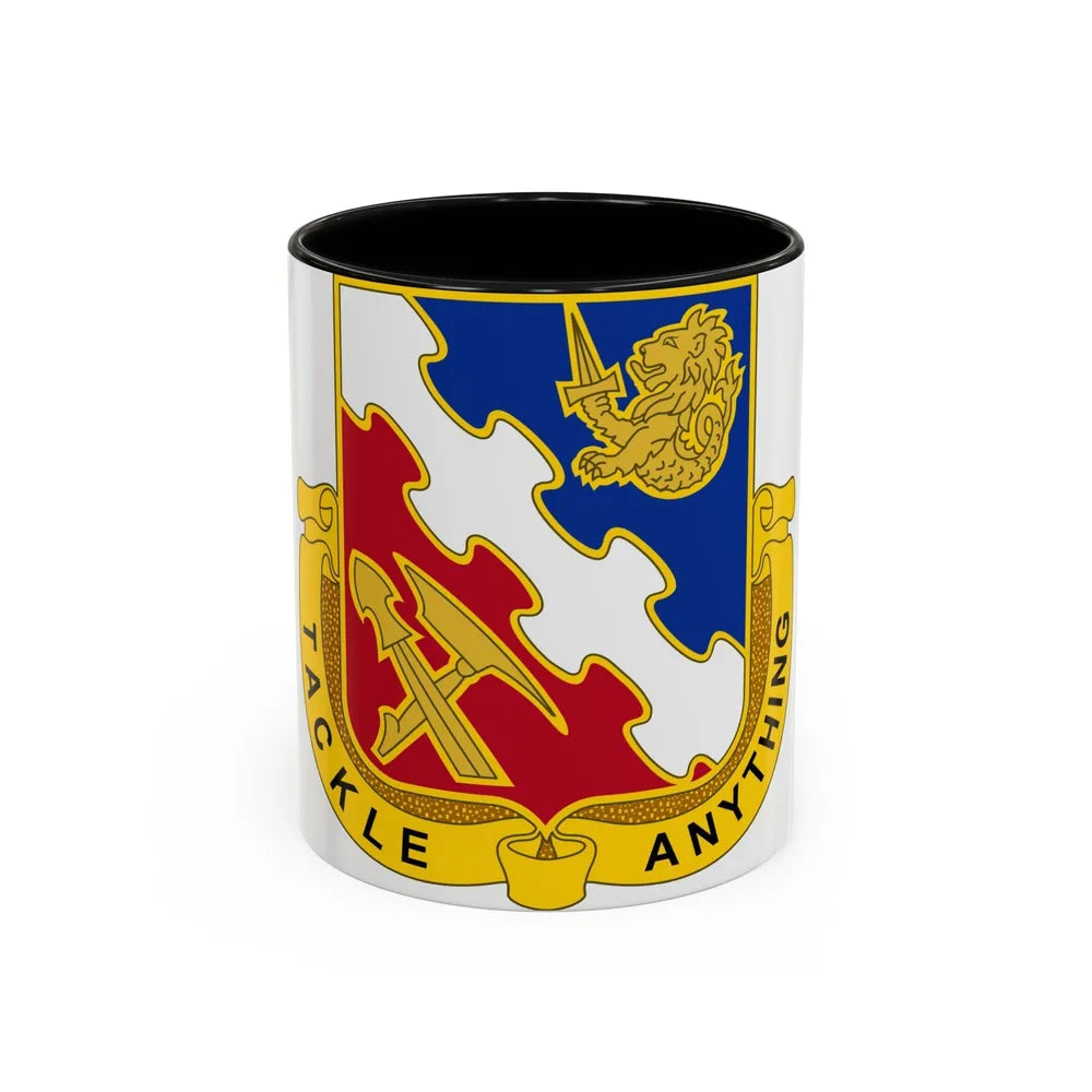 863 Engineer Battalion (U.S. Army) Accent Coffee Mug-11oz-Black-Go Mug Yourself