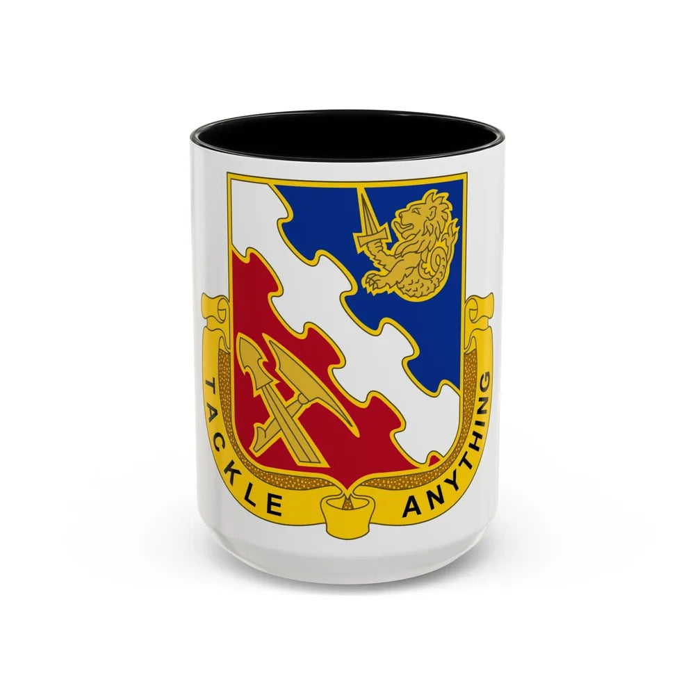 863 Engineer Battalion (U.S. Army) Accent Coffee Mug-15oz-Black-Go Mug Yourself