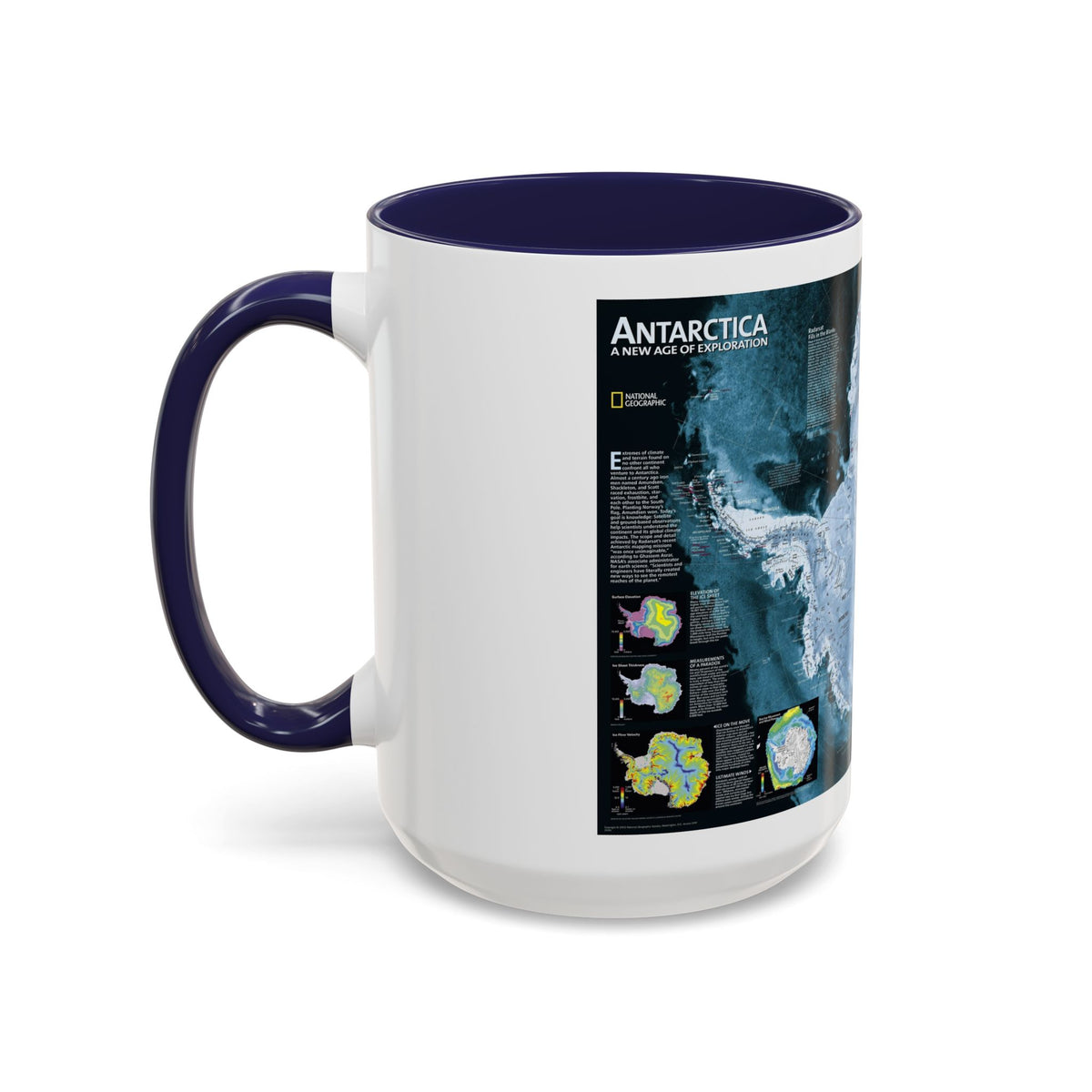 Antarctica (2002) (Map) Accent Coffee Mug
