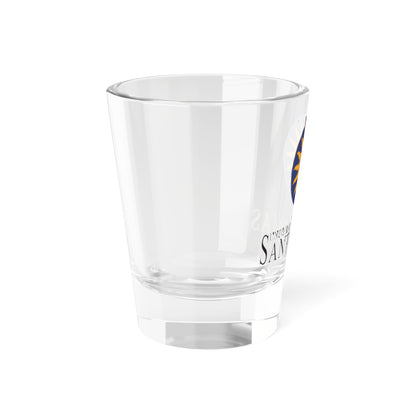 Logo de la Santo Tomás 1 (Colombia) (Coat of Arms) Shot Glass 1.5oz