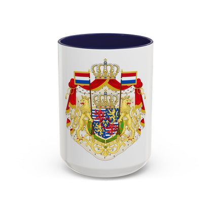 Greater coat of arms of the Grand Duke of Luxembourg (2000) - Accent Coffee Mug
