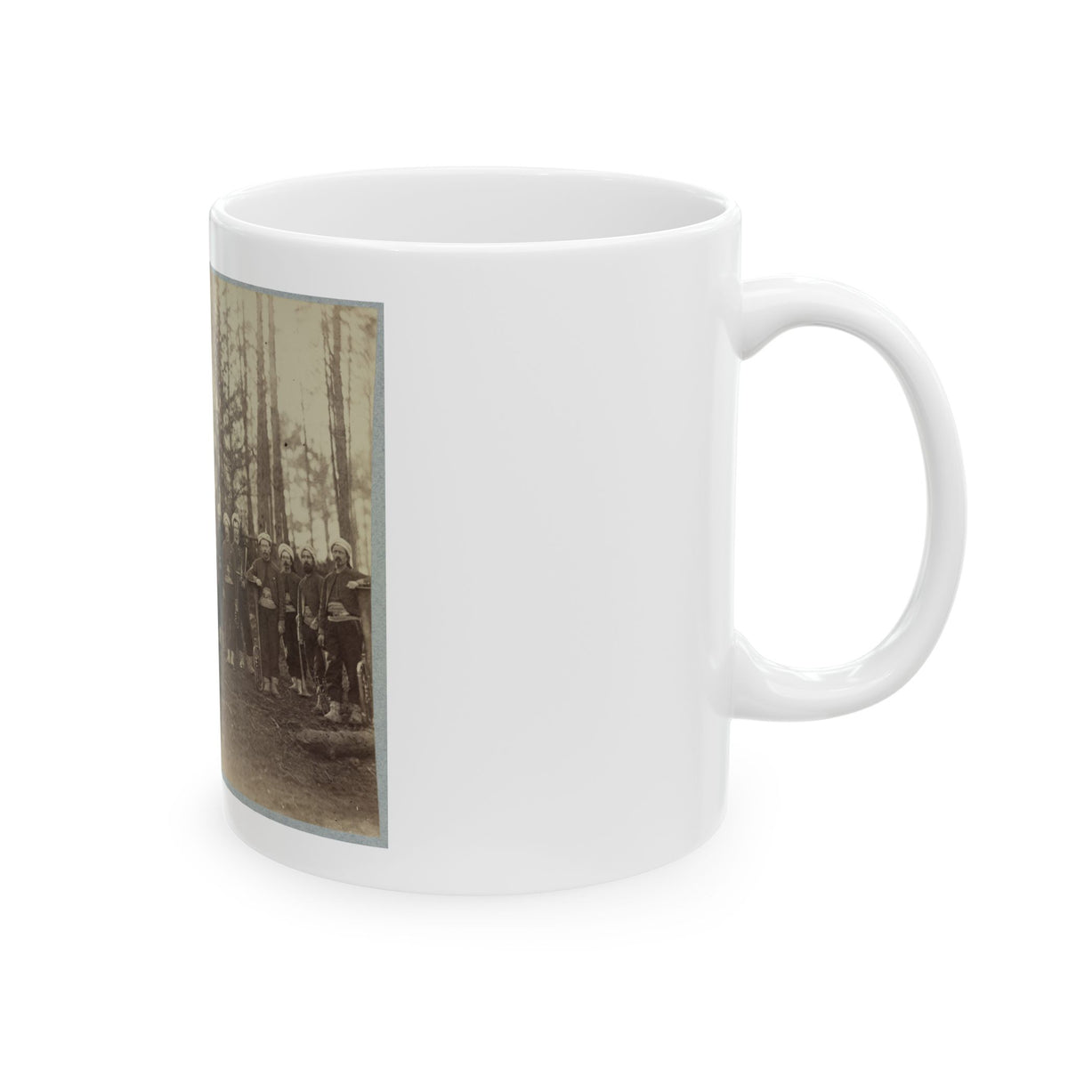 Band Of 114th Pennsylvania Infantry In Front Of Petersburg, Va., August, 1864 (U.S. Civil War) White Coffee Mug
