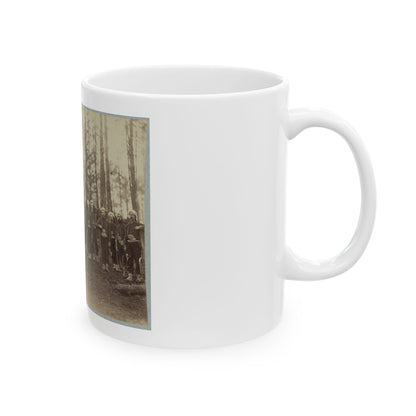 Band Of 114th Pennsylvania Infantry In Front Of Petersburg, Va., August, 1864 (U.S. Civil War) White Coffee Mug