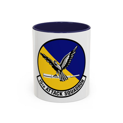 15th Attack Squadron Emblem (U.S. Air Force) Accent Coffee Mug